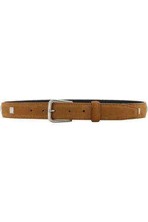 BEN-AMUN Exclusive Studded Suede Belt, , S