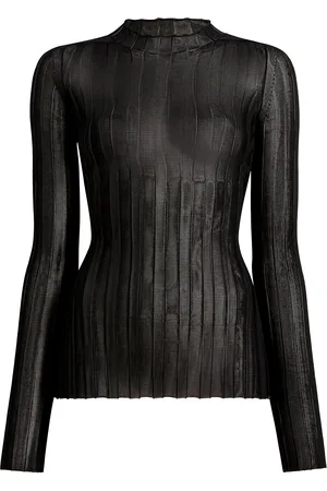 Khaite Cosette Ribbed-Knit Top, , XS
