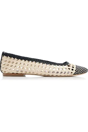 Staud Nell Crocheted Leather Ballet Flats, , IT 36