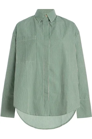 Zulu & Zephyr Striped Cotton Shirt, , S