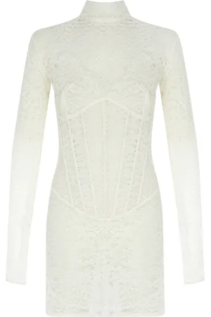 Ilkyaz Ozel Isadora Corseted Lace Mini Dress, , FR 36