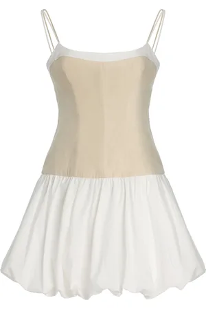 Simkhai Fifi Linen-Blend Bubble Mini Dress, , US 2