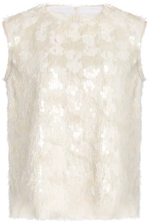 Niccolo Pasqualetti Carta Pendant-Sequined Tank Top, , XS