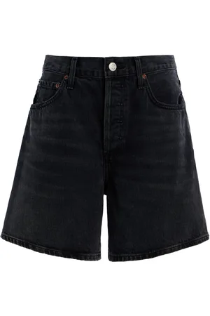 AGOLDE Dame Frayed Denim Shorts, , 23