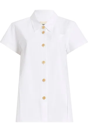 Khaite Keefe Cotton Poplin Shirt, , S