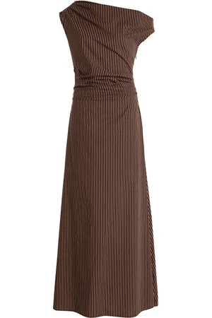 Staud Phare Striped Cotton Maxi Dress, , US 0