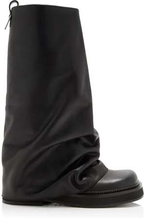 The Attico Robin Leather Combat Boots, , IT 36