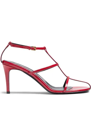 Khaite Cage Patent Leather Sandals, , IT 36