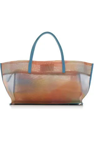 Staud Christos Mini Printed-Mesh Tote Bag, , OS