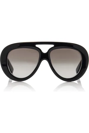 Loewe Curvy Oversized Aviator-Frame Acetate Sunglasses, , OS