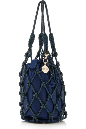 Judith Leiber Crystal-Net Satin Mini Bag, , OS