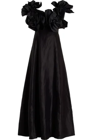AJE Etta Ruffled Linen-Blend Midi Dress, , AU 4