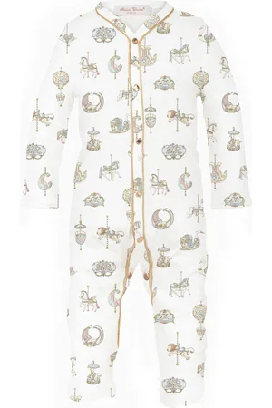 Atelier Choux Carousel Organic-Cotton Playsuit