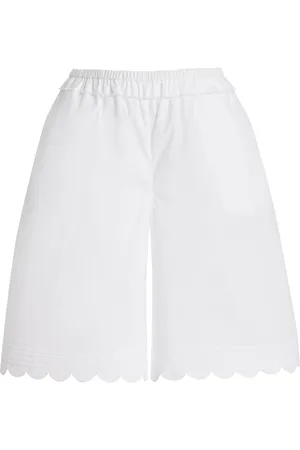 THE GARMENT Cyprus Embroidered Organic Cotton Shorts, , UK 6