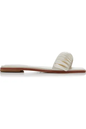 Simkhai Embellished Leather Slides, , IT 37