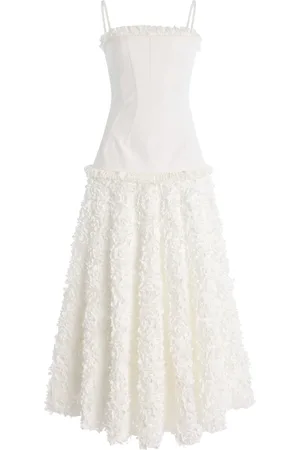 ALEXIS Maitland Appliquéd Cotton Maxi Dress, , L