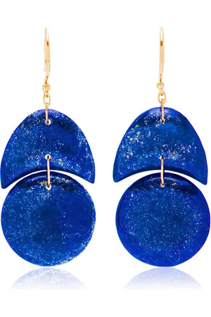 Ten Thousand Things Tiny Arps 18K Yellow Gold Lapis Earrings, , OS, , Gifts For Her