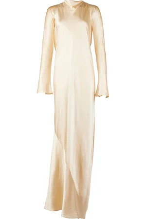 Francesca Miranda Fenix Silk Long Sleeve Maxi Dress, , US 2