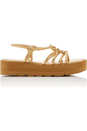 Gianvito Rossi Hebe Leather Platform Sandals, , IT 36