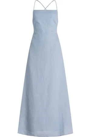 POSSE Exclusive Riviera Lori Open-Back Linen Maxi Dress, , XXS