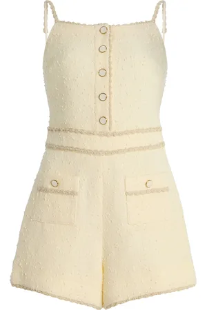 Simkhai Ginny Boucle Cover-Up Romper, , S