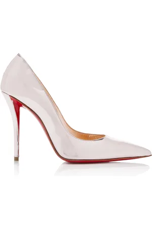 Christian Louboutin Miss Z 100mm Metallic Leather Pumps, , IT 37