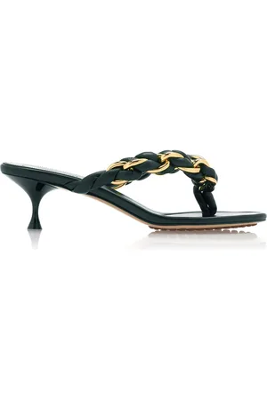 Bottega Veneta Dot Lagoon Chain Leather Sandals, , IT 36