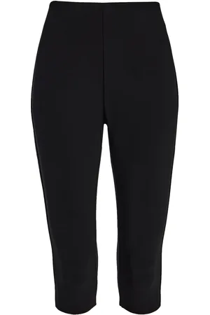 Birrot Exclusive Lay2 Bonded-Crepe Capri Pants, , 2