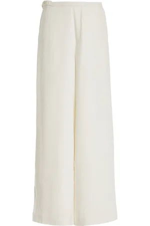SIR Dorian Linen-Blend Wide-Leg Pants, , 3