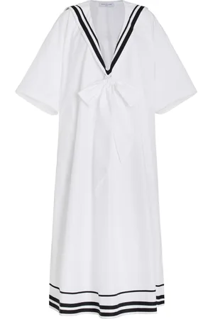 FRANCOISE Exclusive Coco Tie-Front Cotton Sailor Dress, , FR 36