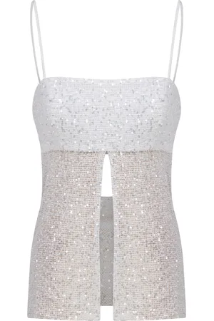 Ila Asita Split-Front Sequined Tank Top, , EU 36