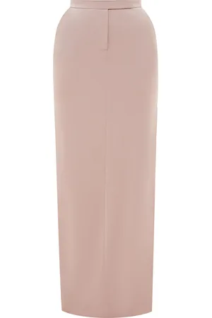 ALEX PERRY Tailored Satin Crepe Maxi Skirt, , UK 10