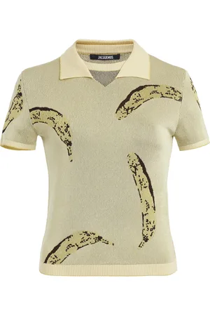 Jacquemus Marino Knit Polo Top, , FR 34