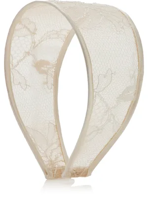 LELET NY Giselle Wide Cotton Lace Headband, , OS