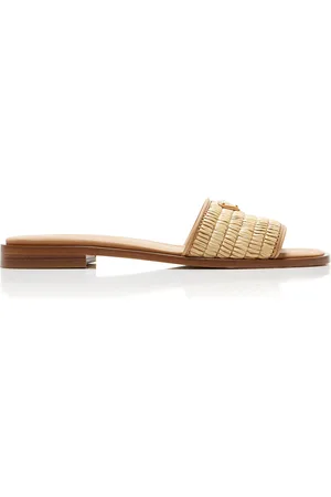 Prada Raffia Sandals, , IT 38