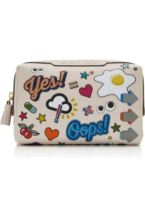 Anya Hindmarch Sticker Leather Important Things Pouch,