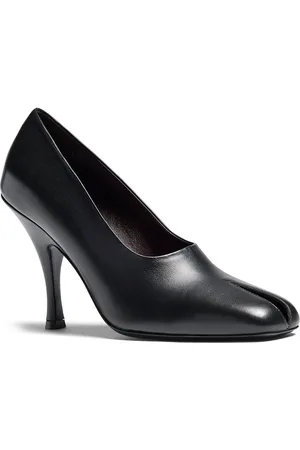 Khaite Eva Peep-Toe Leather Pumps, , IT 36
