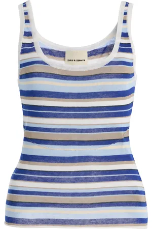 Zulu & Zephyr Striped Knit Tank Top, , AU 6