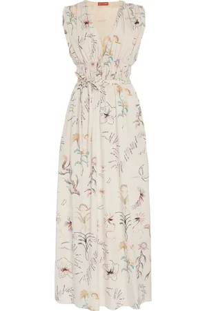 Altuzarra Fie Printed Cotton Poplin Midi Dress, , S