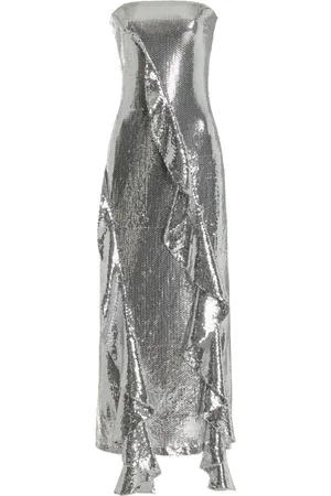 ROTATE Ruffled Sequined Midi Dress, , EU 38
