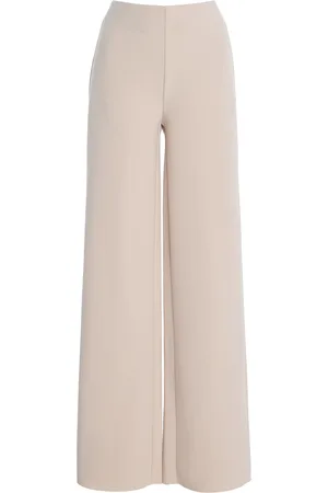 Birrot Exclusive Lay2 High-Rise Bonded-Crepe Straight-Leg Trousers, , 0