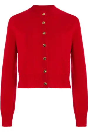 BRANDON MAXWELL The Aubrey Shrunken Knit Cashmere Cardigan, , XS
