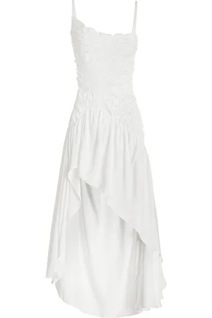 GEORGIA HARDINGE Exclusive Celestial Shirred-Satin Midi Dress, , UK 6