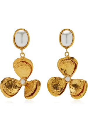 Sylvia Toledano Lucky Flower 22K -Plated Pearl Earrings, , OS, , Gifts For Her