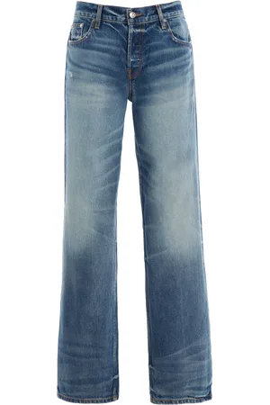 EB DENIM Low-Rise Baggy Straight-Leg Jeans, , 25