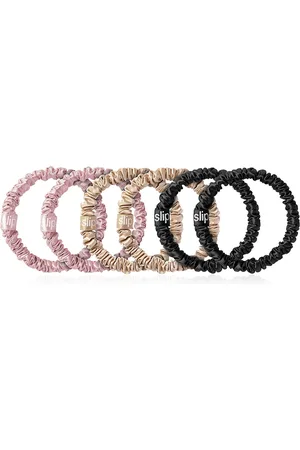 Slip Set-of-Six Silk Skinny Scrunchies