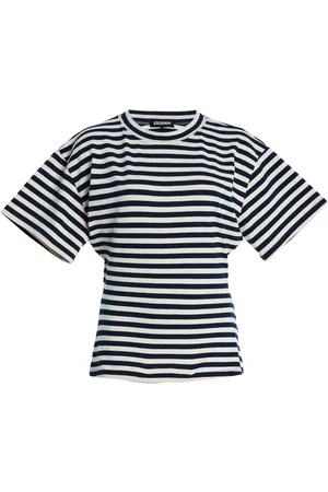 EB DENIM Eero Striped Cotton T-Shirt, , S