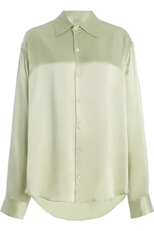 Comme Si La Classica Silk-Charmeuse Shirt, , XS
