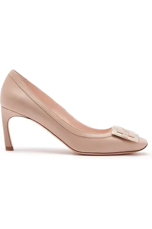 Roger Vivier Trompette Woven-Detailed Leather Pumps, , IT 36