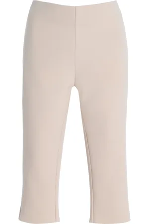Birrot Exclusive Lay2 Bonded-Crepe Capri Pants, , 1